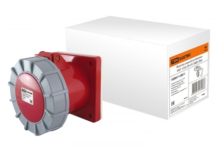 TDM ELECTRIC SQ0611-0011 Розетка скрытой установки IP67 125А 3Р+РЕ 380В TDM